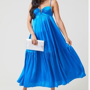 NWT Francesca's Large Blue Dress